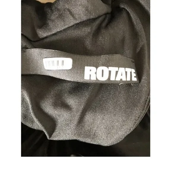 ROTATE Birger Christensen Fallem Dress In Black Size 6 NWT $650